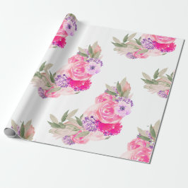 Hübsch Rosa Rose Geschenkpapier