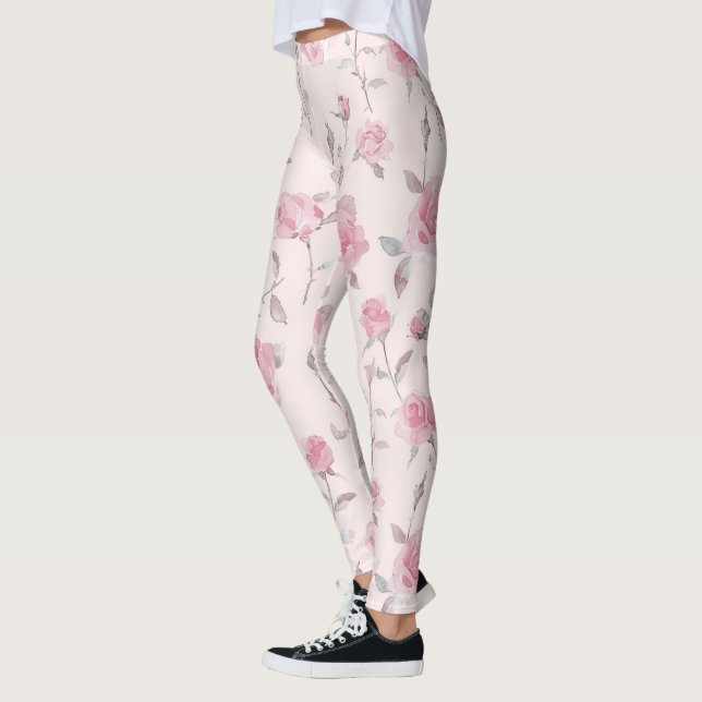 Hübsch Rosa Rose Leggings (Links)