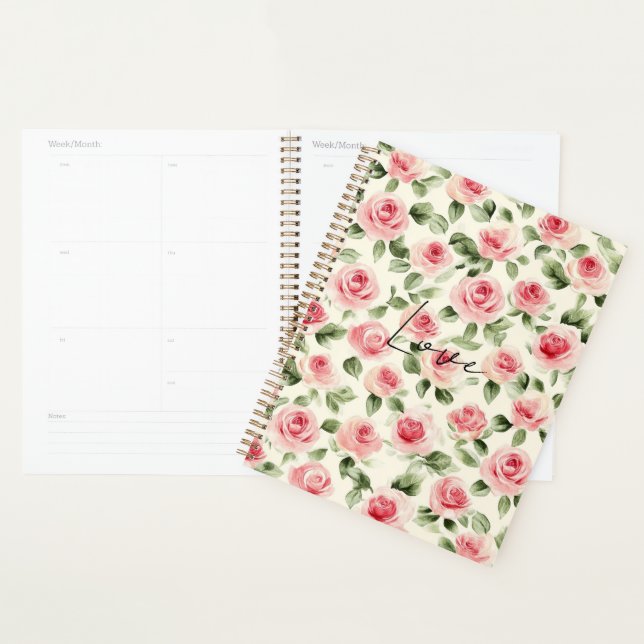 Hübsch rosa Rosen Planer (Anzeige)