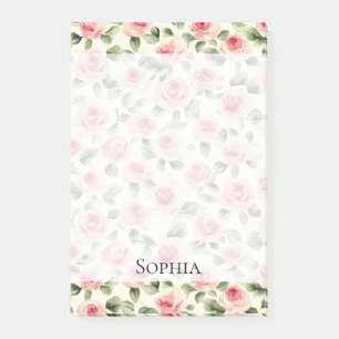 Hübsch rosa Rosen Post-it Klebezettel