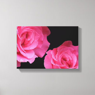 Hübsch rosa Rosen, schlicht, modern und blumenreic Leinwanddruck