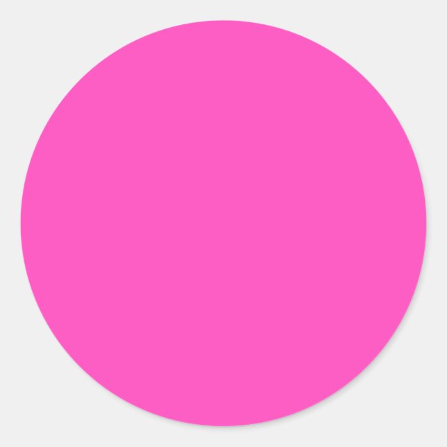Hübsch rosa runder aufkleber (Vorderseite)