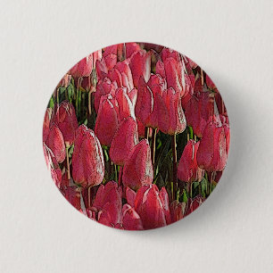 Hübsch-rosa Tulips Button