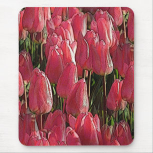 Hübsch-rosa Tulips Mousepad