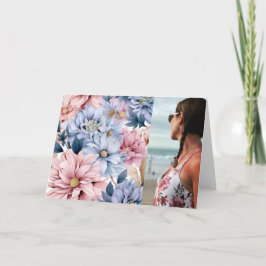 Hübsch rosa und blaue Blüten