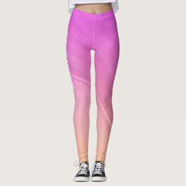Hübsch rosa und orange glänzend leggings