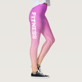 Hübsch rosa und orange glänzend leggings