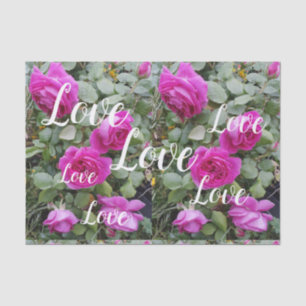 Hübsch Rosa Vintage Rose Blume Geburtstag Liebe  Seidenpapier