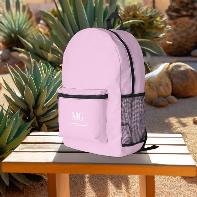 Hübsch rosa Weibchen Mit Monogramm, Bedruckter Rucksack (Von Creator hochgeladen)