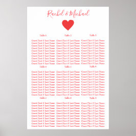 Hübsch rot und weiß poster