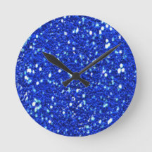 Hübsch Royal Blue Funkelnd Imitats Glitzer Look