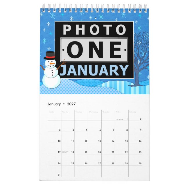 Hübsch saisonale Szenen | Fotos für benutzerdefini Kalender (Jan 2027)