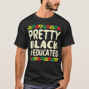 Hübsch Schwarz und erzogen Afrikanerinnen Schwarze T-Shirt