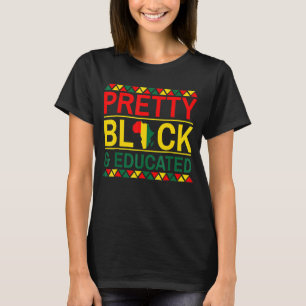 Hübsch Schwarz und erzogen Afrikanerinnen Schwarze T-Shirt