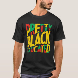 Hübsch Schwarz und erzogen Afrikanerinnen Schwarze T-Shirt