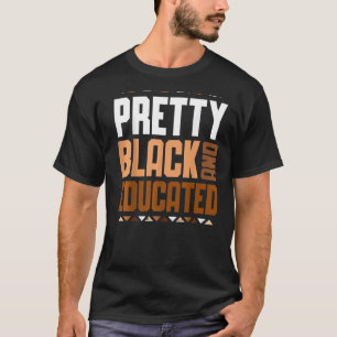 Hübsch Schwarz und erzogen Afrikanerinnen Schwarze T-Shirt
