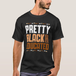 Hübsch Schwarz und erzogen Afrikanerinnen Schwarze T-Shirt