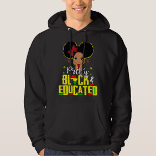 Hübsch Schwarz und gebildet bin ich der starke Afr Hoodie