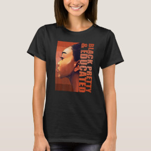 Hübsch Schwarz und gebildet bin ich der starke Afr T-Shirt