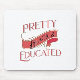 Hübsch Schwarz und gebildet Mousepad