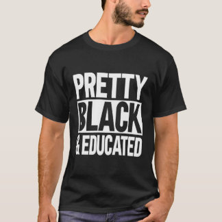 Hübsch Schwarz und gebildet T-Shirt