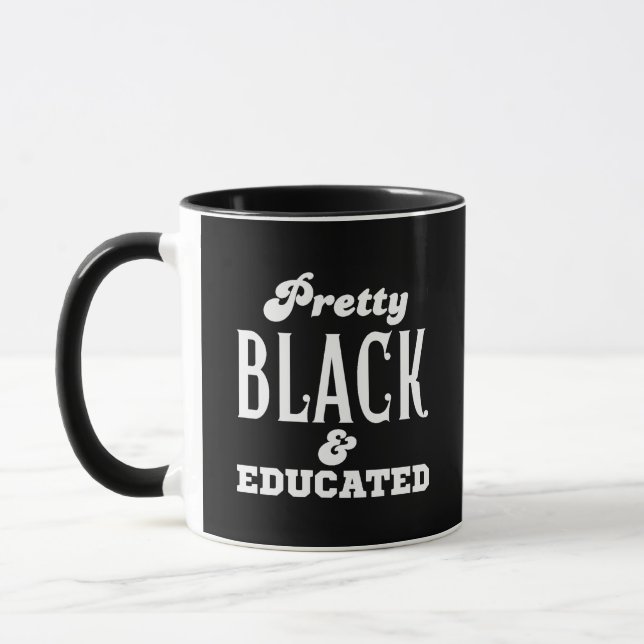 Hübsch, schwarz und gebildet tasse (Links)