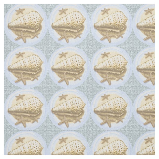 Hübsch Seashell Stoff (Muster)