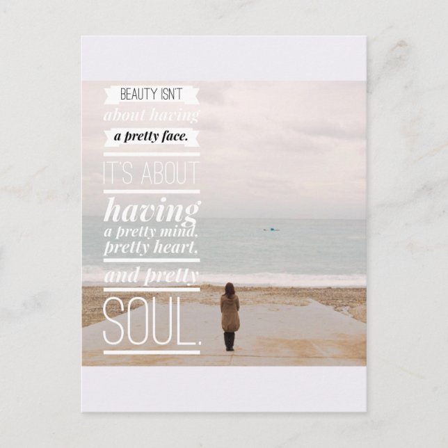 Hübsch sein postkarte (Vorderseite)