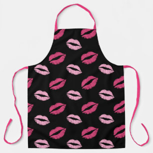 Hübsch Shiny Pink Kisses Schürze