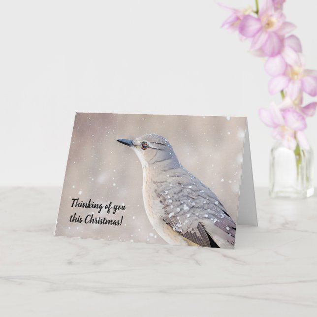 Hübsch Snow Bird Weihnachtskarte Karte (Orchidee)