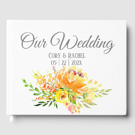 Hübsch Summer Bouquet Wedding Gästebuch
