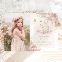 Hübsch Swan Princess Boho Pink Floral Geburtstag
