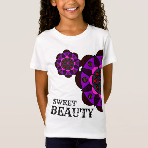 Hübsch Sweet Beauty Mandala Girl Blume Rose T-Shirt