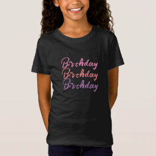 Hübsch Sweet Fun Birthday Girls T - Shirt