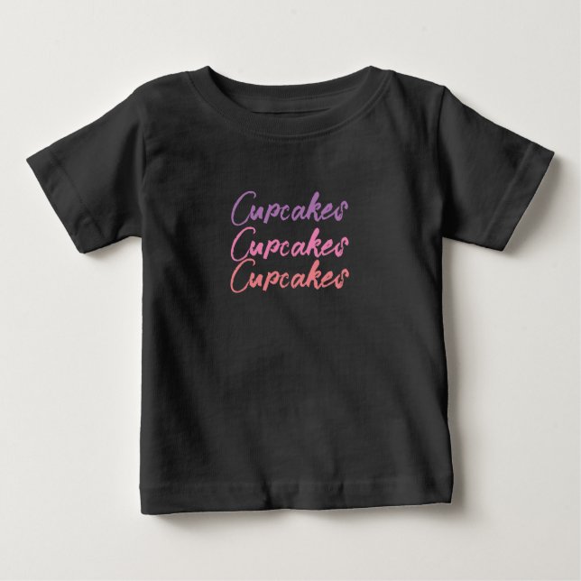 Hübsch Sweet Niedlich Cupcakes Baby T - Shirt (Vorderseite)