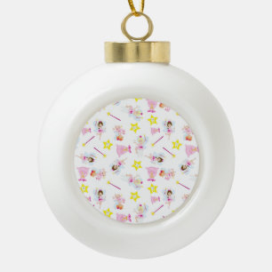 Hübsch Tooth Fairy Magic Wand White Teeth Keramik Kugel-Ornament