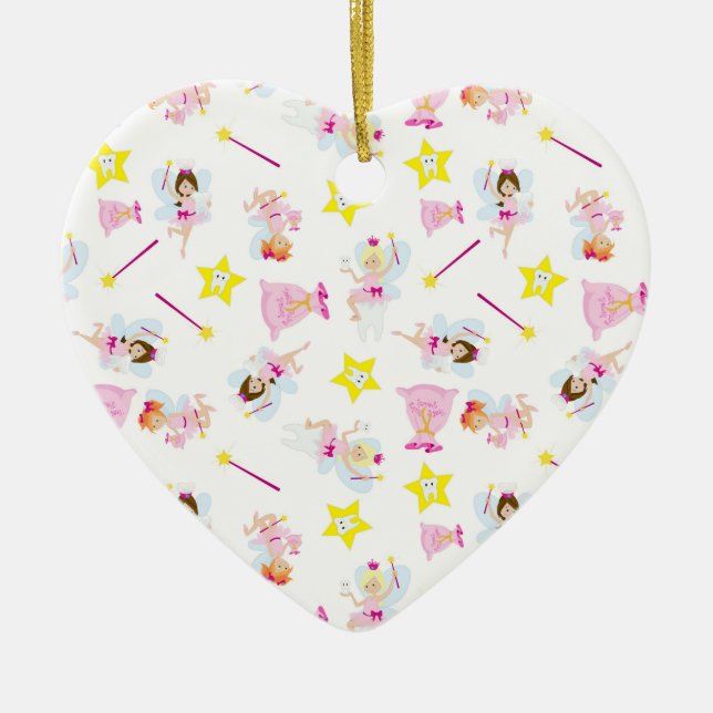 Hübsch Tooth Fairy Magic Wand White Teeth Keramik Ornament (Vorne)