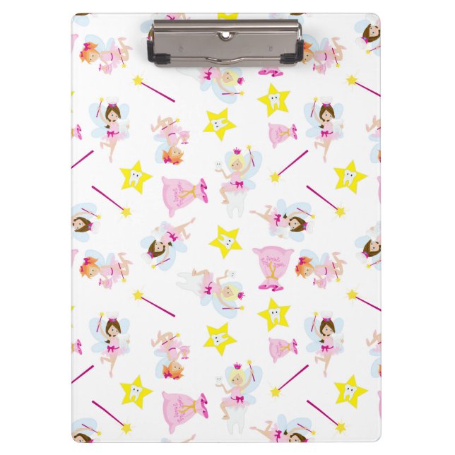 Hübsch Tooth Fairy Magic Wand White Teeth Klemmbrett (Vorderseite)