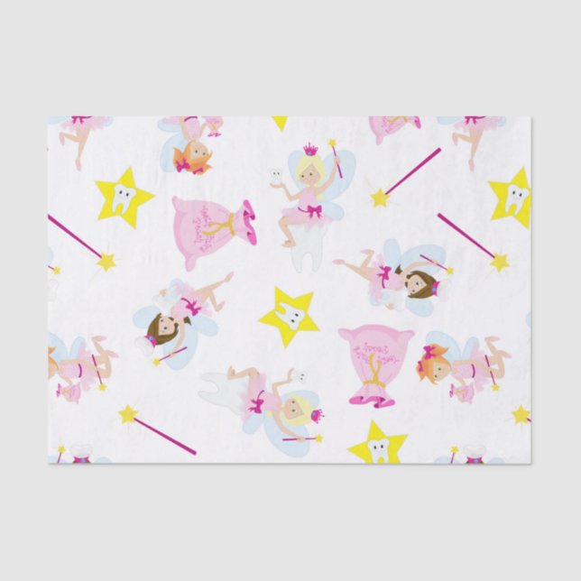Hübsch Tooth Fairy Magic Wand White Teeth Seidenpapier (Vorderseite)