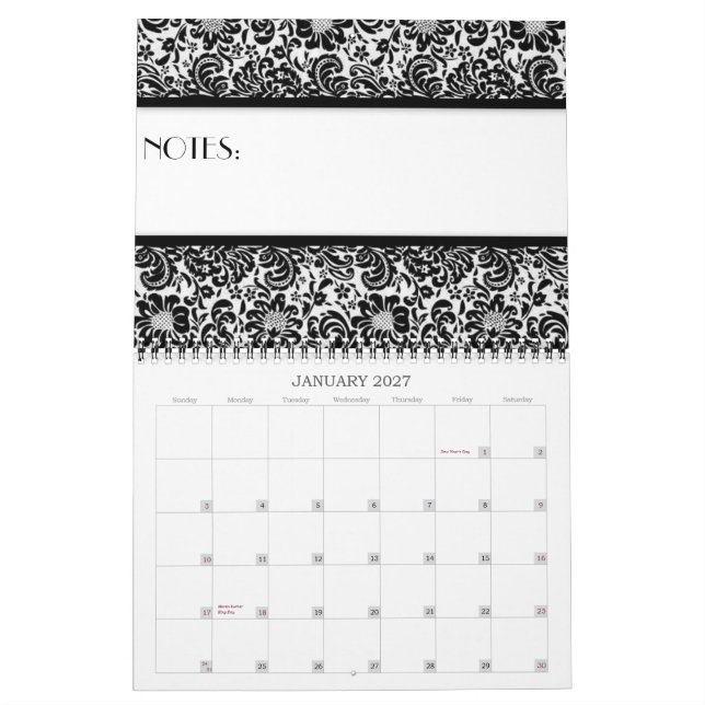 Hübsch u. beruflich kalender (Jan 2027)