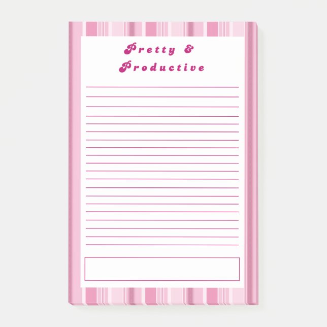 Hübsch und Produktiv Post-it Klebezettel (Vorderseite)