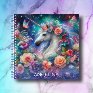 Hübsch Unicorn Girls Name Journal Sketchbook Notizbuch
