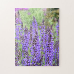 Hübsch-violette Blumen Garten Naturfotografie Puzzle