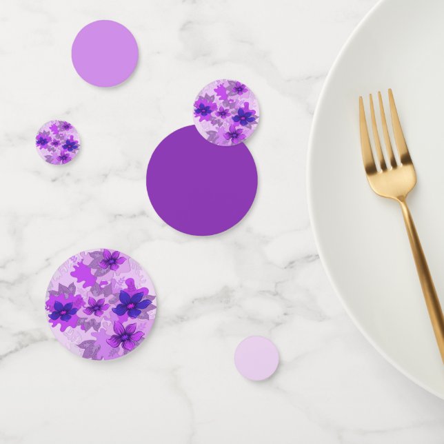 Hübsch-violette Blumen Konfetti (Gruppe)