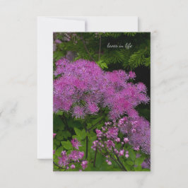Hübsch-violette Blumen Mitteilungskarte