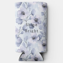 Hübsch-violette Blumen Selters Dosenkühler