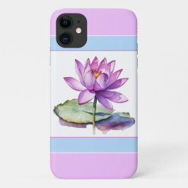 Hübsch Water Lily iPhone 11 Fall Lilac Case-Mate iPhone Hülle