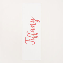 Hübsch Weiß und Korallen Yogamatte