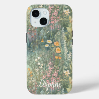 Hübsch Whimsical Wildblume Garden Individuelle Nam Case-Mate iPhone Hülle