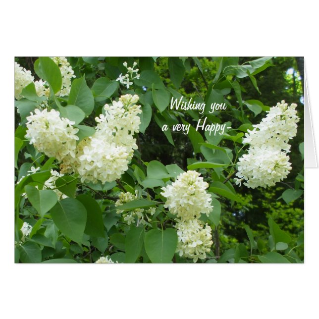 Hübsch White Lilac Bush (Vorderseite (Horizontal))